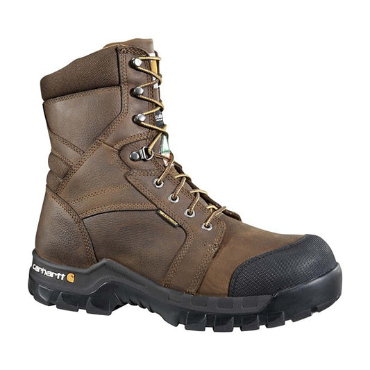 Men's Rugged 8" Composite Toe Waterproof Insulated Winter Work Boots